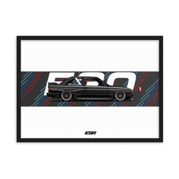 BMW E30 - Framed Poster