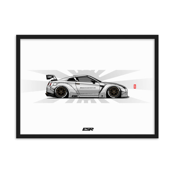 LBWK R35 GTR - Framed Poster – Studio ESR