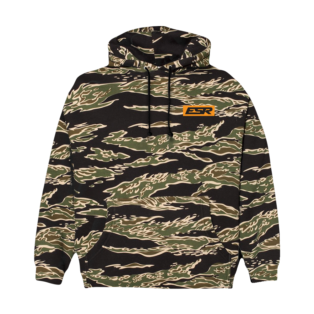 Hoodie top tiger camo